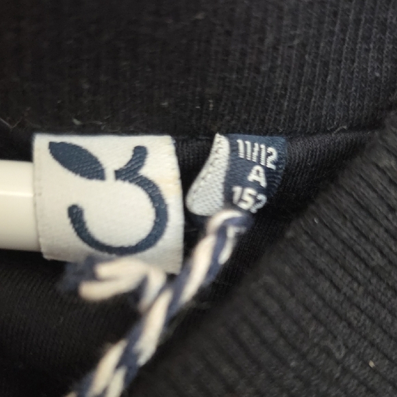 3 Pommes Shimmering Midnight Blue Girls Bomber Jacket - Picture 7 of 7